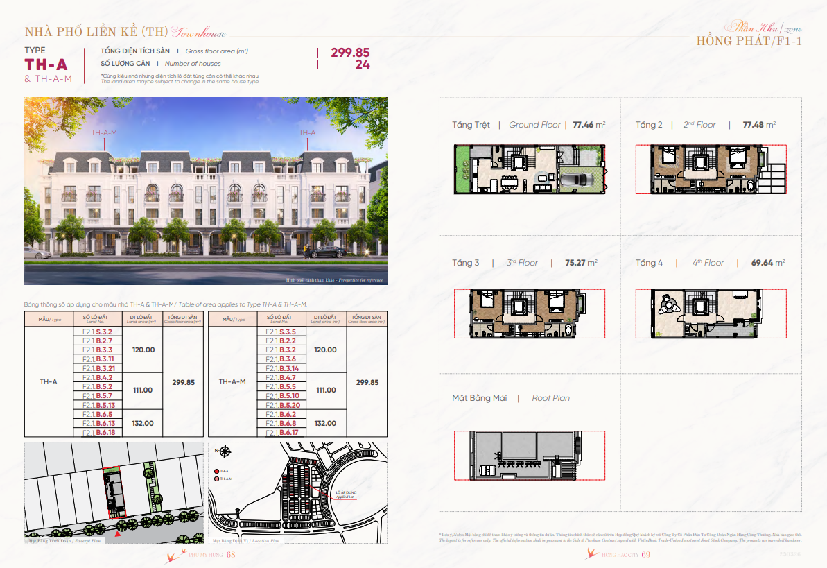 thiết kế nhà liền kề hồng hạc city