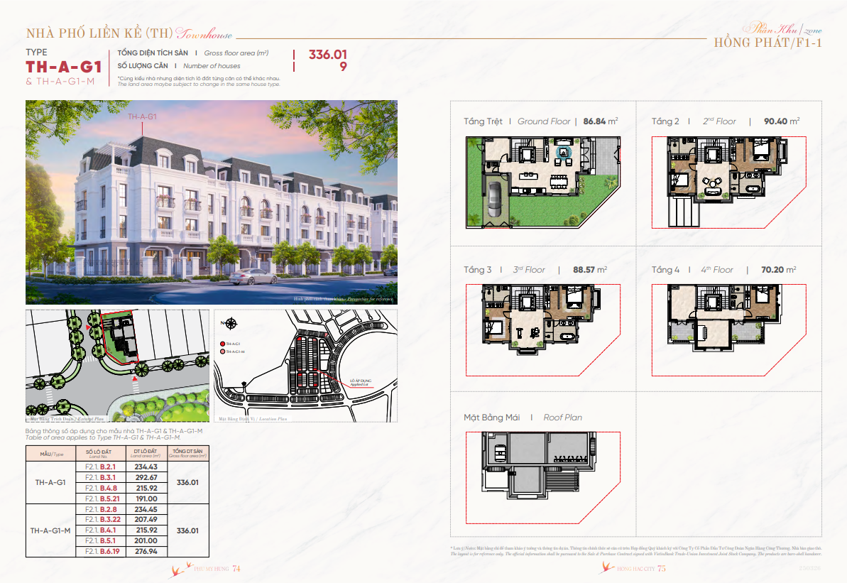 thiết kế nhà liền kề hồng hạc city