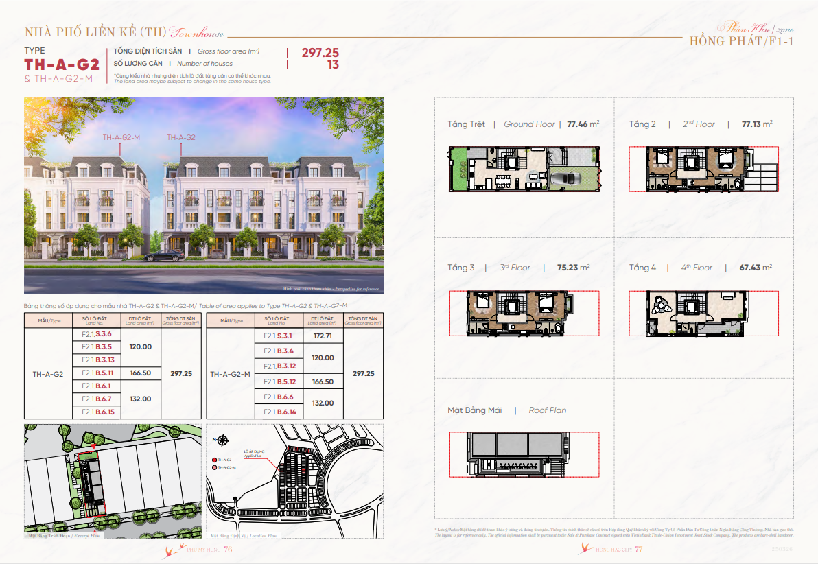 thiết kế nhà liền kề hồng hạc city