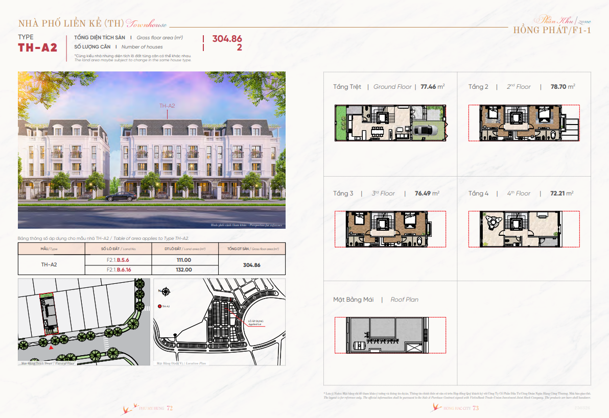 thiết kế nhà liền kề hồng hạc city